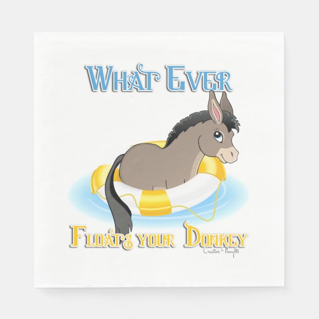 Guardanapo De Papel O Que Disparar Seu Donkey (Frente)