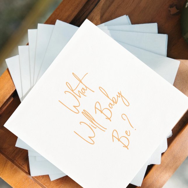 Guardanapo De Papel O Que O Sexo De Bebê Será Bem-Vindo? (Criador carregado)