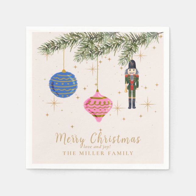 Guardanapo De Papel O Quebra-Nozes, rosa (Frente)