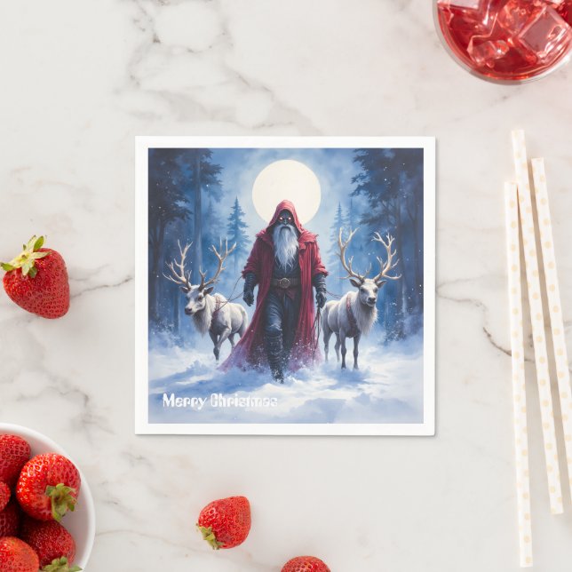 Guardanapo De Papel O Rei do Inverno Chega. (Insitu)