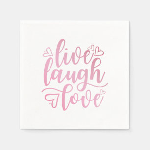 Guardanapo De Papel O riso vivo de inspiração do amor cita o