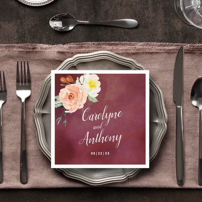 Guardanapo De Papel O Romance Na Coleção De Casamentos De Bloom (Criador carregado)