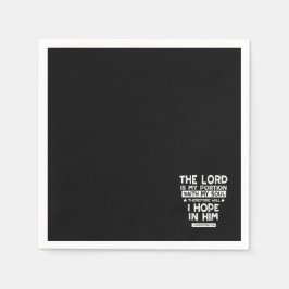 Guardanapo De Papel O Senhor é Minha Porção Lamentações 3 24 Citações
