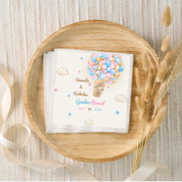 Guardanapo De Papel O Sexo Bonito Do Urso Teddy Revela Azul Rosa