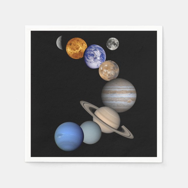 Guardanapo De Papel O sistema solar (Frente)