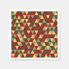 Guardanapo De Papel O tema do suéter de Natal feio triângulo guardanap