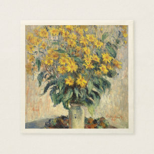 Guardanapo De Papel O tupinambo de Claude Monet Floresce 1880