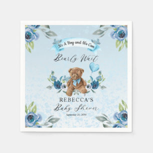 Guardanapo De Papel O Urso de Teddy Pode Banir O Chá de fraldas Azul D