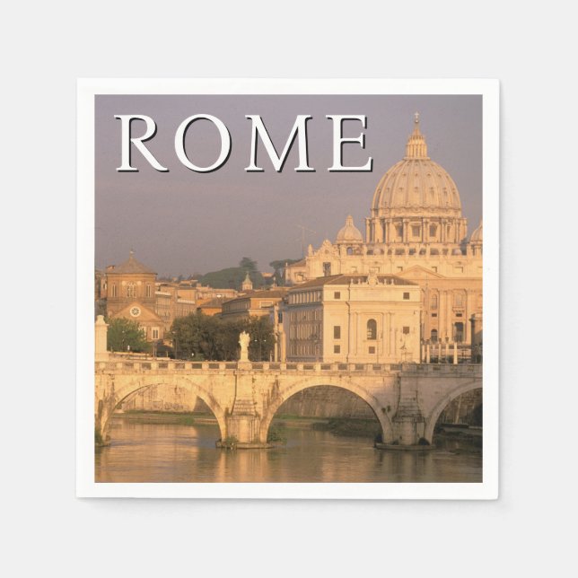 Guardanapo De Papel O Vaticano | Itália, Roma (Frente)