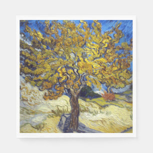 Guardanapo De Papel Obra-Prima da Arte da Árvore de Amora de Van Gogh