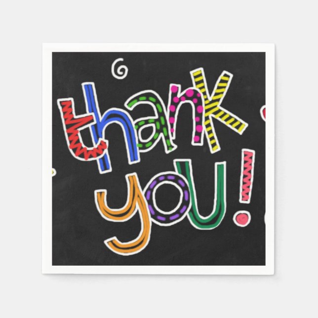 Guardanapo De Papel Obrigado (Frente)