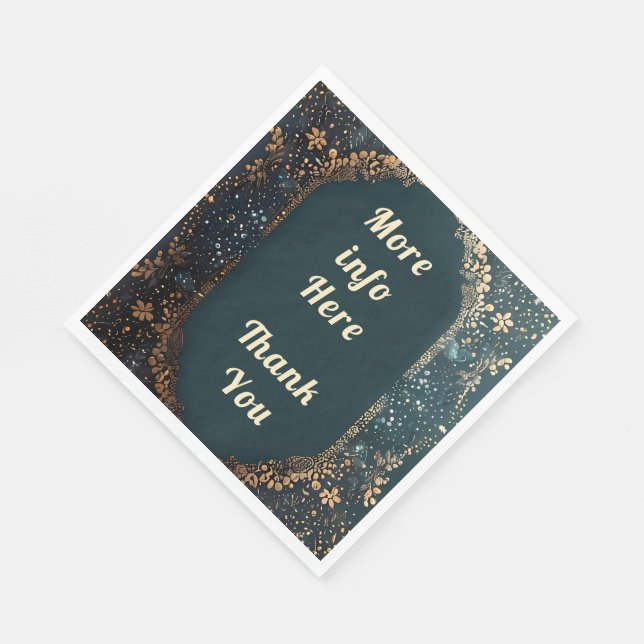 Guardanapo De Papel Obrigado, guardanapos. (Quina)