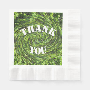 Guardanapo De Papel Obrigado Meal Abstrato De Raiva Verde