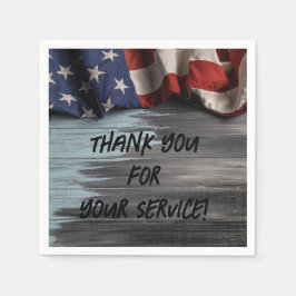 Guardanapo De Papel Obrigado pelo seu serviço