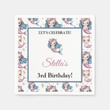 Ocean Fantasy Mermaid Cat Kids Party