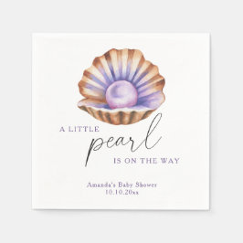 Guardanapo De Papel Ocean Little Pearl Under The Sea Baby Shower