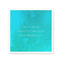 Ocean Tiffany Aqua Metallic Beach Casamento Bridal