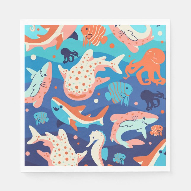 Guardanapo De Papel Ocean Wonders (Frente)