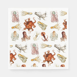 Guardanapo De Papel Octopus Cephaloposo Oceânico
