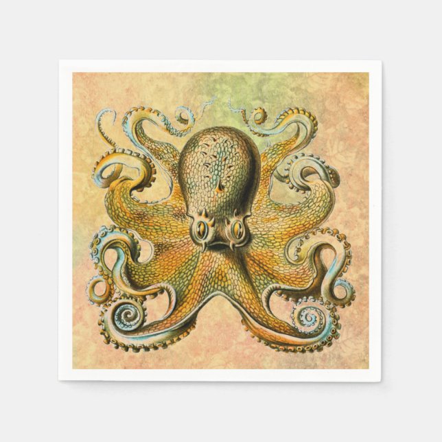 Guardanapo De Papel Octopus Paper Napkin (Frente)