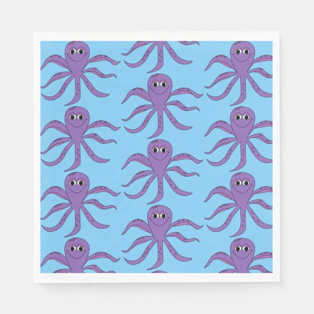 Guardanapo De Papel Octopus Paper Napkins (Frente)