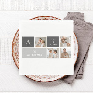 Guardanapo De Papel Oferta da Melhor Família de Fotos e Cinzas do Mode