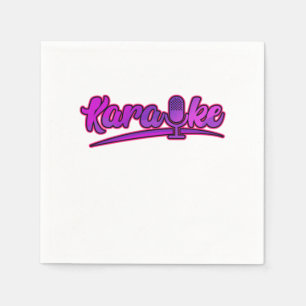 Guardanapo De Papel Oferta De Música Cantando Música Do Microfone Kara