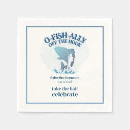 Guardanapo De Papel Ofishally Off The Hook Men's Retirement Party