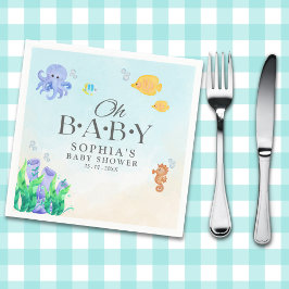 Guardanapo De Papel Oh Baby Under Sea Baby Shower