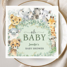 Oh Bebê Safari de Animais Chá de Bebê