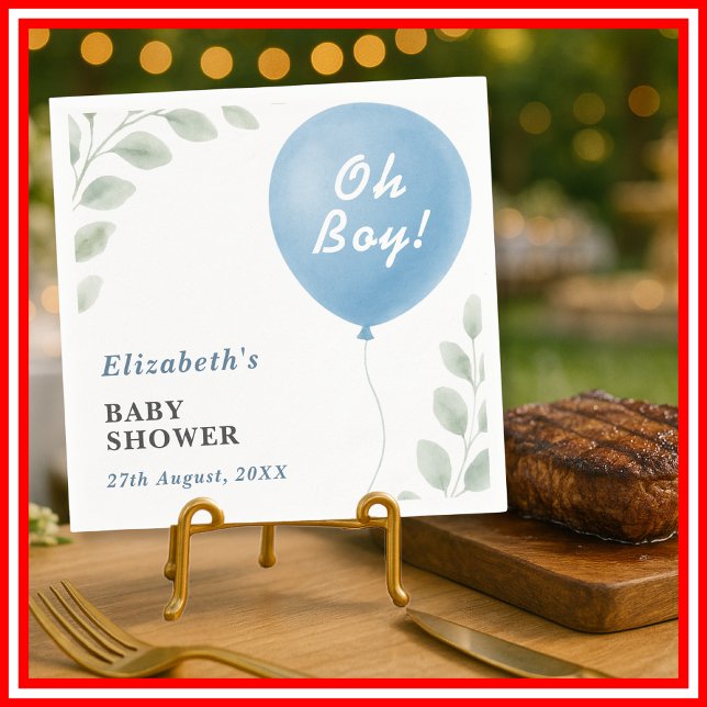 Guardanapo De Papel Oh Boy Baby Shower (Criador carregado)