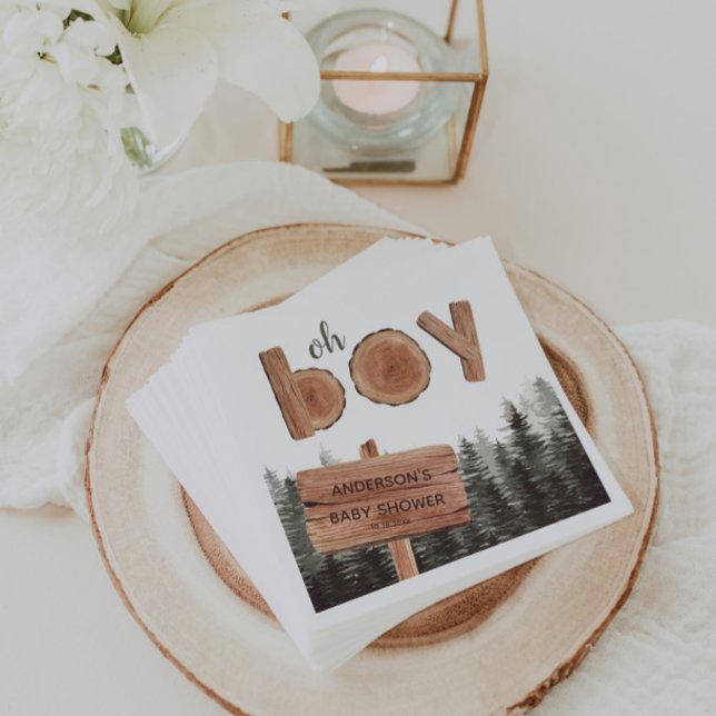 Guardanapo De Papel Oh Boy Pine Trees (Criador carregado)