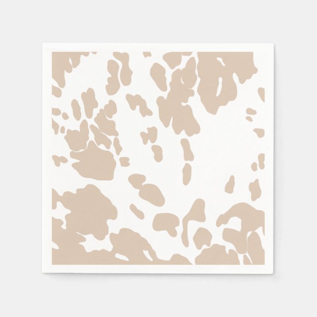 Guardanapo De Papel Oh Cowboy impressão Cow Cocktail Napkin (Frente)