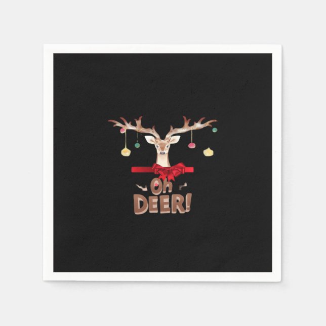 Guardanapo De Papel Oh Deer Clássico Vibe  (Frente)