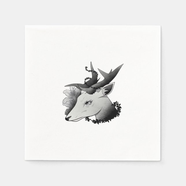Guardanapo De Papel Oh Deer Estilo Clássico  (Frente)