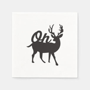 Guardanapo De Papel Oh Deer Vibração Clássica Retro