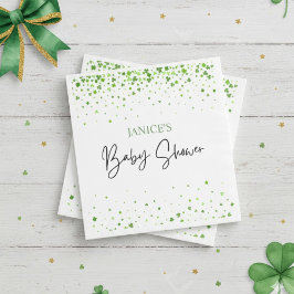 Guardanapo De Papel Oh Girl St. Patrick's Day Baby Shower Green