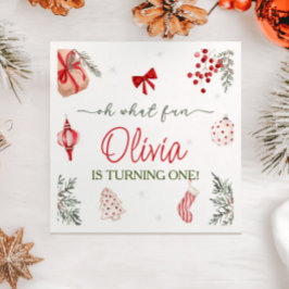 Guardanapo De Papel Oh, Que Belo aniversário de Natal