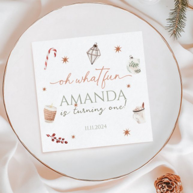 Guardanapo De Papel Oh, Que Belo aniversário de Natal (Criador carregado)