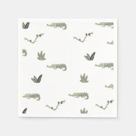 Guardanapo De Papel Oh Snap Swamp Crocodile Birthday Party
