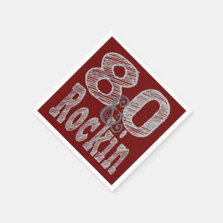 Guardanapo De Papel Oitenta e Rockin