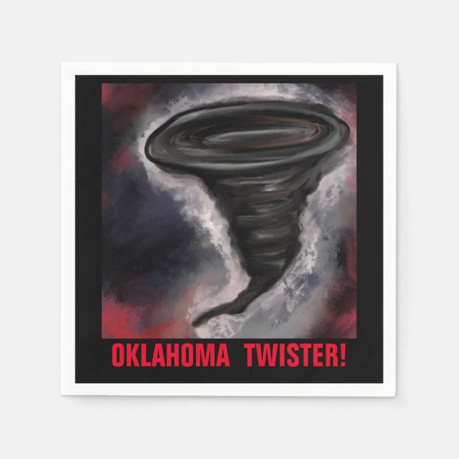 GUARDANAPO DE PAPEL OKLAHOMA TWISTER (Frente)