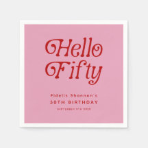 Olá 50 Retro 50ª Festa de aniversário