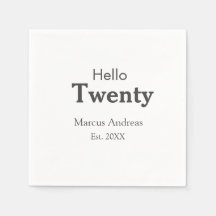 Olá, junte nome de vinte anos. Adicionar minim de