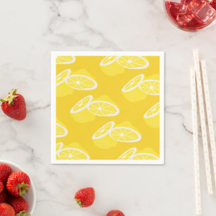 Guardanapo De Papel Olá Lemon, fruta amarela moderna
