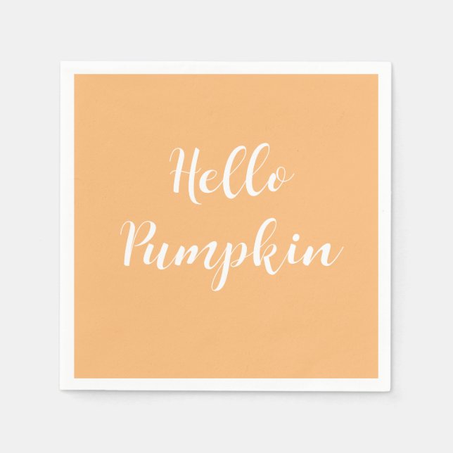 Guardanapo De Papel Olá Pumpkin Autumn Coffee (Frente)