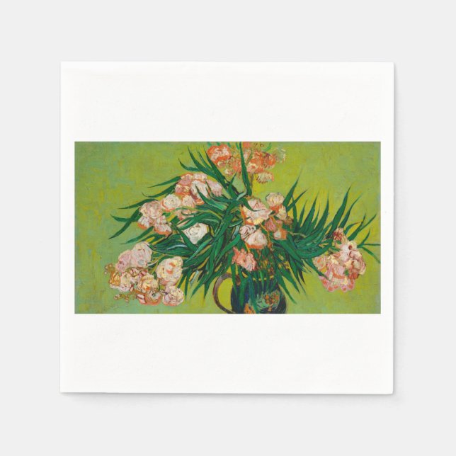 Guardanapo De Papel Oleanders por Vincent van Gogh (Frente)