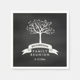 Guardanapo De Papel Olhar na moda do quadro com reunião de família d