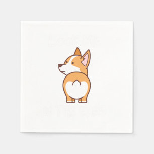 Guardanapo De Papel Olhe-Me Nos Olhos Pembroke Welsh Corgi Proprietári
