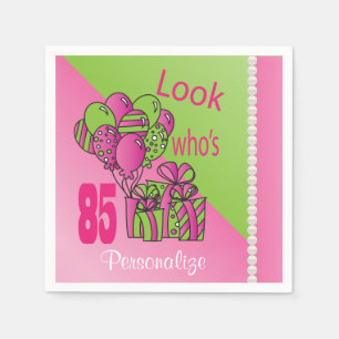 Guardanapo De Papel Olhe quem é aniversário de 85% pipe% 85th